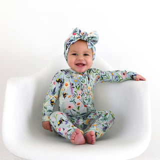 Bumble Ruffle Zip Bamboo Baby Sleepies Little Outfit