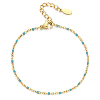 Carly Enamel Ball Chain Bracelet