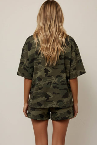 The Camo French Terry Top