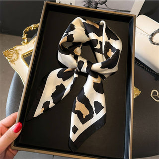 Savannah Grace-Leopard Print Small Scarf