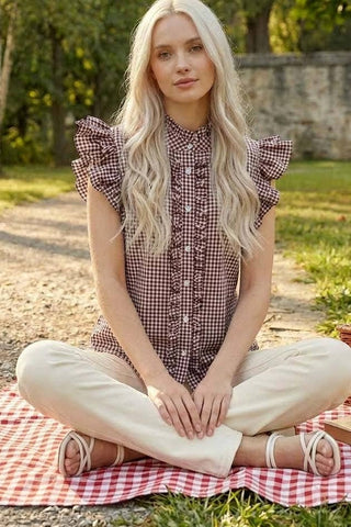 Playful Gingham Ruffle