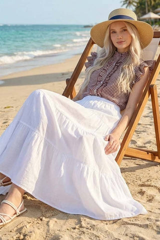 Playful Gingham Ruffle