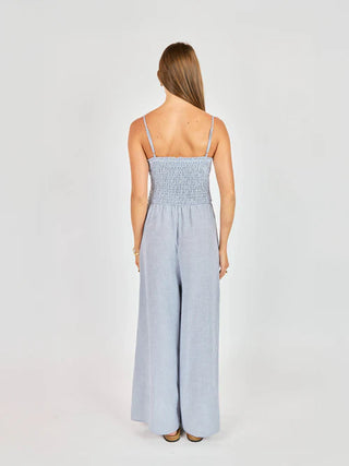 Garden Sun Smocked Jumpsuit