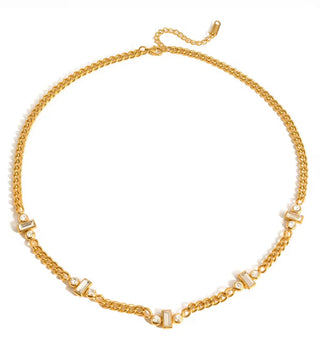 Maeve Crystal Chain Necklace