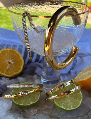 Martini Cuff Bangle Bracelet