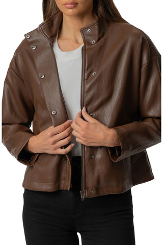Wren Oversized Faux Leather Jacket