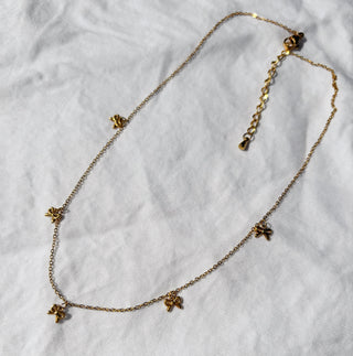 Francesca Bow Charm Necklace