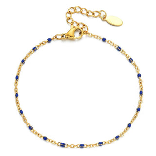 Carly Enamel Ball Chain Bracelet