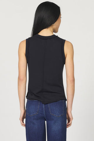 Zo Raw Edge Tank- Black