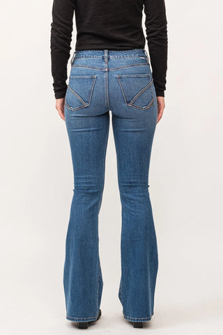 Laney Mid Rise Flare Jeans- Hugger