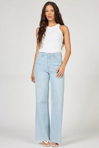 DEAR JOHN FIONA WIDE LEG JEAN RAILROAD STRIPES
