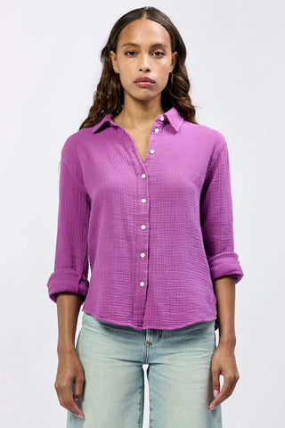 Gaia Poplin Shirt- Cattleya