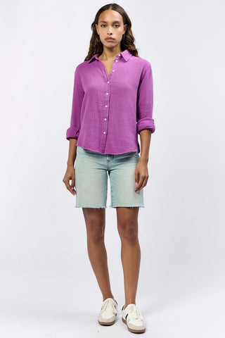 Gaia Poplin Shirt- Cattleya