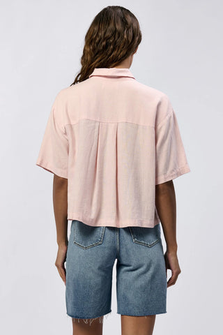 Ansel Linen Shirt- Sepia Rose