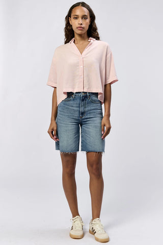 Ansel Linen Shirt- Sepia Rose