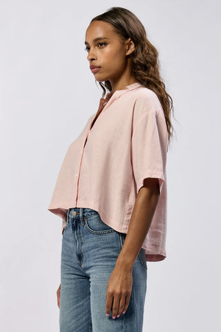 Ansel Linen Shirt- Sepia Rose