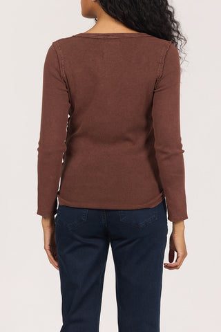 Dear John / EDIE LONG SLEEVE TEE WASHED CAPPUCCINO