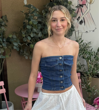 Taylor Denim Tube Top
