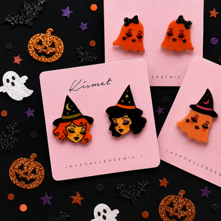 Blushing Witches Stud Earrings