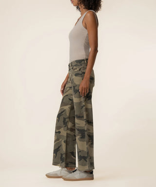 Meg High Rise Wide Leg- Camo