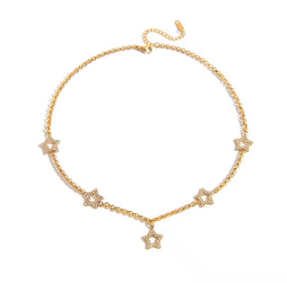 Shooting Star CZ Necklace