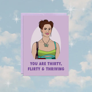 Thirty and Thriving Birthday Greeting Card