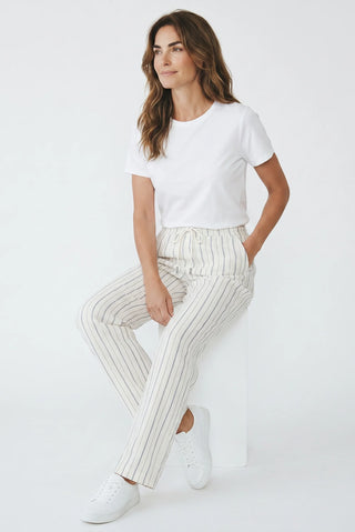 Elliott Lounge Pant Savoy Navy Stripe