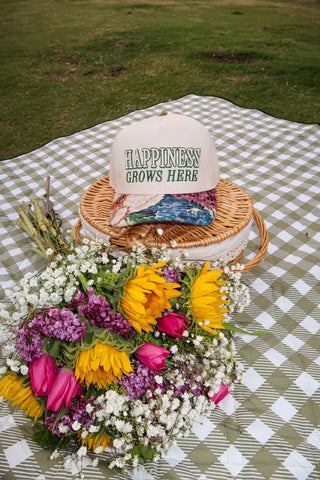 The Happiest Happiness Grows Here Hat