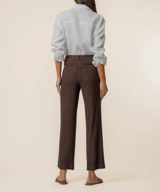 Kut From The Kloth Topaz Linen Cropped Wide Leg