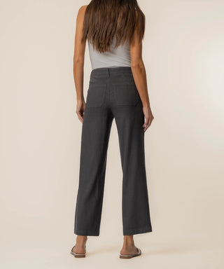 Kut From The Kloth Topaz Linen Cropped Wide Leg