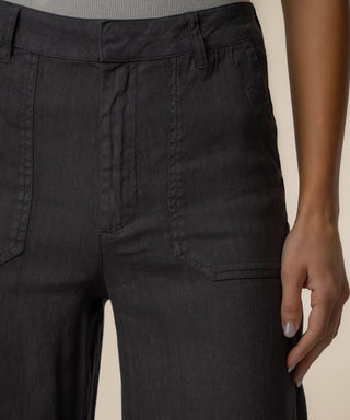 Kut From The Kloth Topaz Linen Cropped Wide Leg