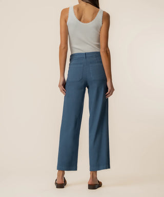Kut From The Kloth Topaz Linen Cropped Wide Leg