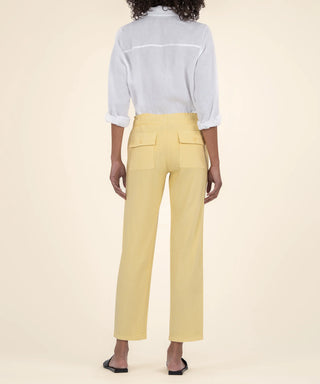 Rosalie Linen Drawstring Pant- Daffodil