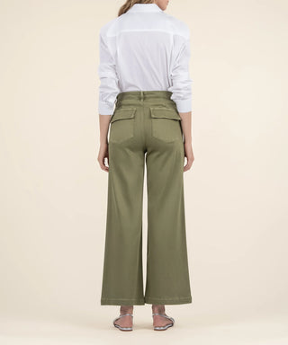 Meg High Rise Wide Leg- Basil