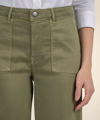Meg High Rise Wide Leg- Basil
