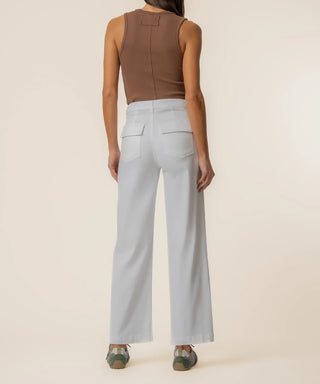 Linen Meg High Rise Wide Straight Leg