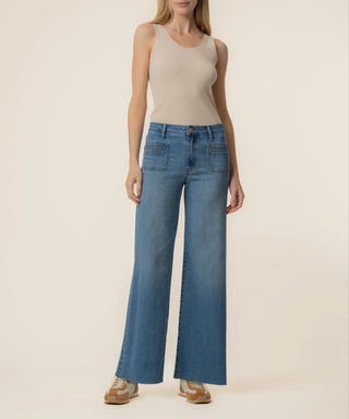 Kut From The Kloth-Meg High Rise Wide Leg in Sunny Wash