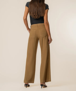 Linen Meg High Rise Wide Straight Leg