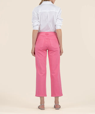 Charolette High Rise Wide Leg- Sugar Coral