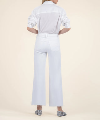 Meg High Rise Wide Leg- White