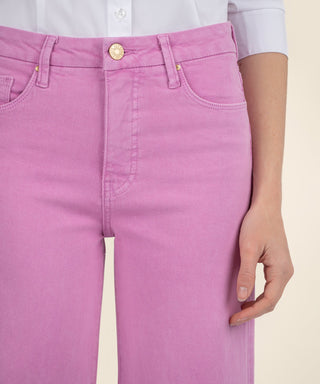 Meg High Rise Wide Leg- Peony