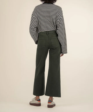 Meg High Rise Wide Leg- Sherwood Forest