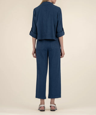 Nadine Linen Crop Blazer