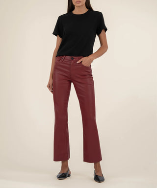 Kelsey Coated High Rise Ankle Flare