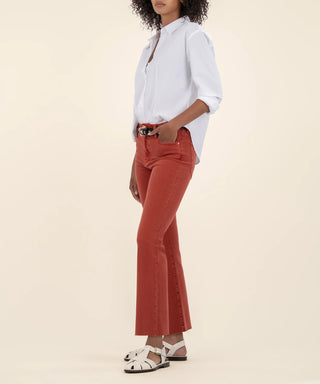 Kelsey HIgh Rise Ankle Flare- Paprika