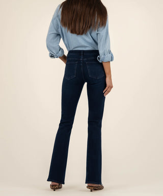 Natalie Mid Rise Flare Bootcut-Color: Leading