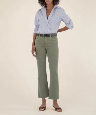 Kelsey HIgh Rise Ankle Flare- Sage