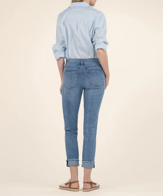 Amy Crop Straight Leg Roll Up Fray Hem (Kindness)