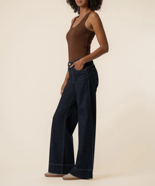 Maya High Rise Wide Leg in Amaze Wash / KUT From The Kloth