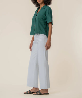 Kut From The Kloth- Linen Brianna Boxy Shirt
